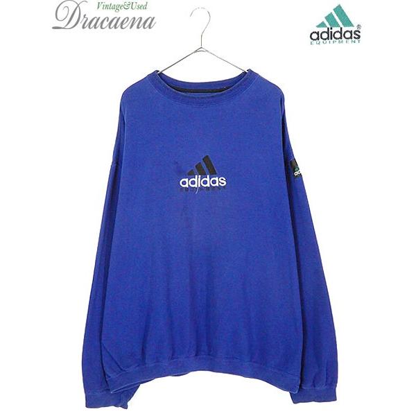 古着 スウェット 90s Adidas Equipment Big ロゴ 刺しゅう パッチ デザイン スウェット Xl 古着 19jl01p 古着屋ドラセナyahoo ショップ 通販 Yahoo ショッピング