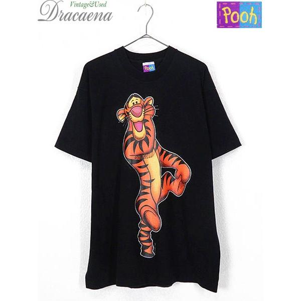 古着 Tシャツ 90s Disney Pooh くまのプーさん ティガー Big プリント Tシャツ Xl位 古着 19jl06e 古着屋ドラセナyahoo ショップ 通販 Yahoo ショッピング