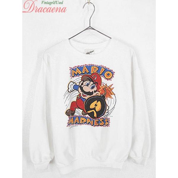古着 レディース スウェット 80s カナダ製 マリオ キャラクター プリント 長袖 スウェット 16 古着 19ljl28h 古着屋ドラセナyahoo ショップ 通販 Yahoo ショッピング