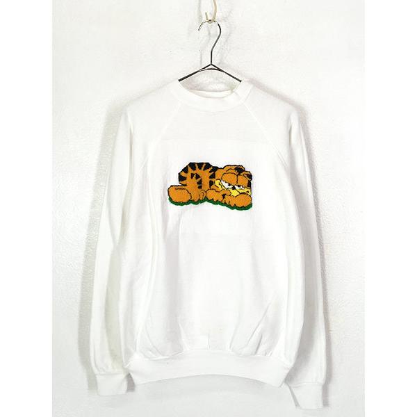 古着 90s Usa製 Garfield ガーフィールド ネコ キャラクター もこもこ ワッペン スウェット トレーナー Xl 古着 dep 古着屋ドラセナyahoo ショップ 通販 Yahoo ショッピング