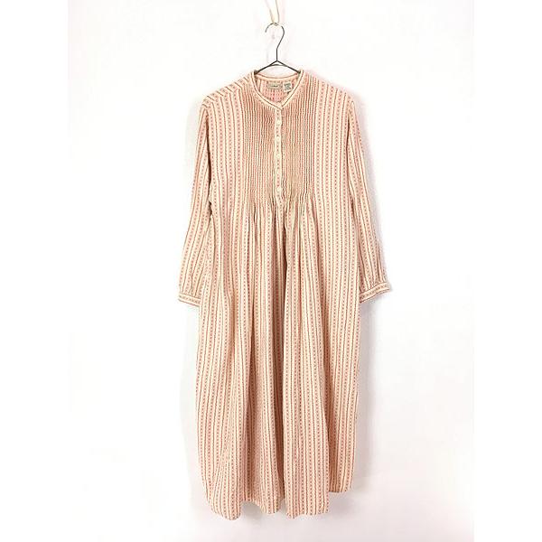 レディース 古着 Ll Bean エルエルビーン ピンタック チロリアン柄 長袖 ワンピース L 古着 lse02j 古着屋ドラセナyahoo ショップ 通販 Yahoo ショッピング