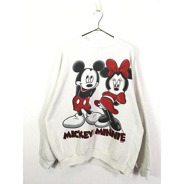 古着 90s Disney ミッキー ミニー プリント スウェット トレーナー 白 Xl位 古着 21de26d 古着屋ドラセナyahoo ショップ 通販 Yahoo ショッピング