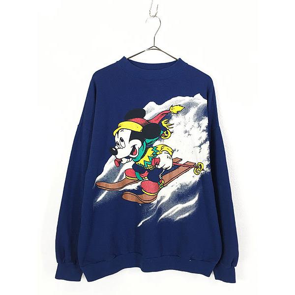 古着 90s Usa製 Disney Mickey ミッキー スキー キャラクター スウェット トレーナー Xl 古着 21fe06j 古着屋ドラセナyahoo ショップ 通販 Yahoo ショッピング