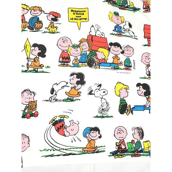 雑貨 古着 70s Usa製 Snoopy スヌーピーと仲間たち キャラクター ベッドシーツ カバー Twin ファブリック 古着 21gja22zzt 古着屋ドラセナyahoo ショップ 通販 Yahoo ショッピング