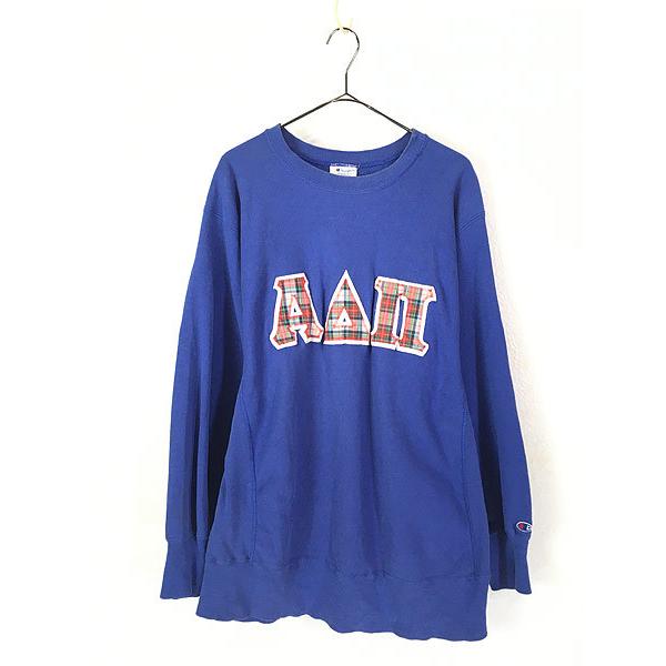 古着 80s USA製 Champion Reverse Weave チェック ワッペン リバース