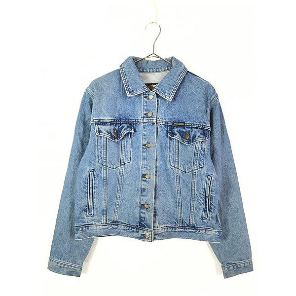 レディース 古着 90s Canada製 HARLEY DAVIDSON BIG ワッペン デニム