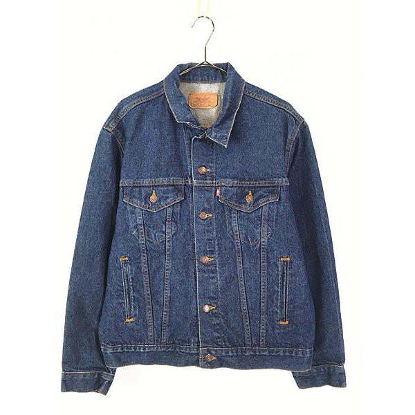 古着 80s USA製 Levi's 70506 ハンド ポケット付 濃紺 デニム