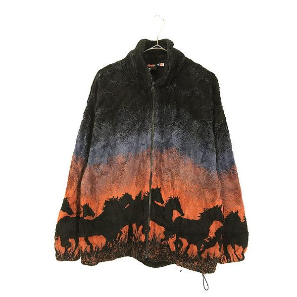 90s Vintage MAZMANIA 総柄 フリース ジャケット | www.jarussi.com.br