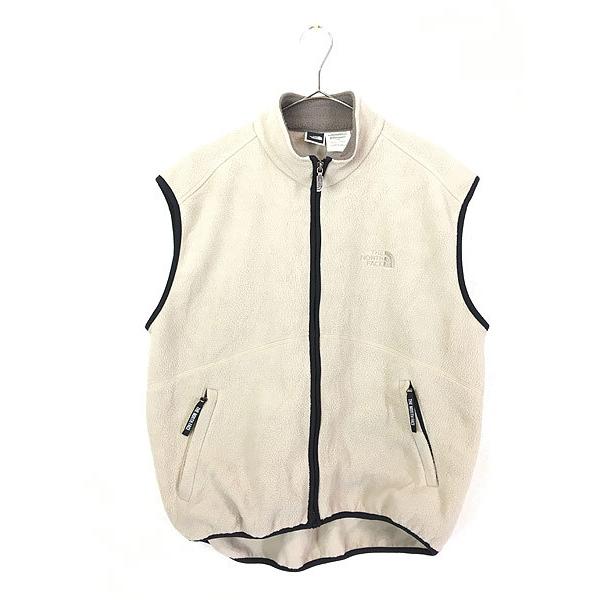 古着 90s USA製 TNF The NorthFace ワンポイント ジップアップ