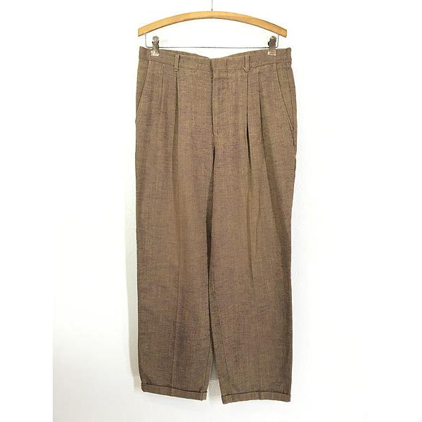 古着 80s USA製 COTLER レーヨン タック スラックス パンツ テーパード W32 L27.5 古着  :22ap19za:古着屋ドラセナYahoo!ショップ - 通販 - Yahoo!ショッピング