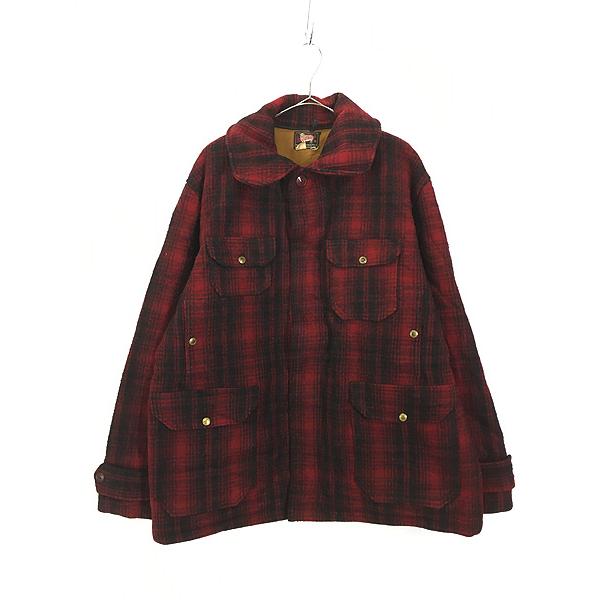 古着 50s WoolRich 名作 503 バッファロー チェック ヘビー ウール  