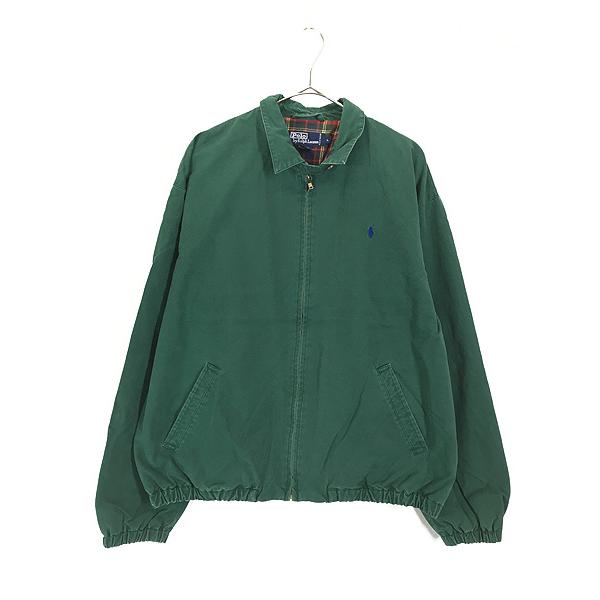古着 90s Polo Ralph Lauren 裏地 チェック コットン スウィングトップ