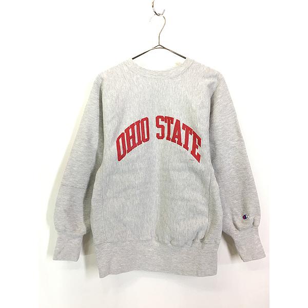 古着 90s USA製 Champion Reverse Weave 「OHIO STATE」 アーチ