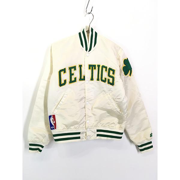 古着 80s USA製 NBA Boston Celtics セルティックス 光沢 ナイロン