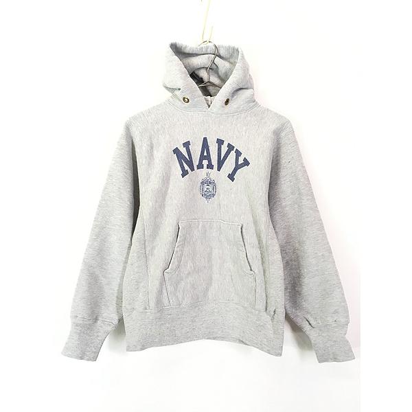 古着 80s USA製 Champion Reverse Weave 「NAVY」 染み込み ミリタリー