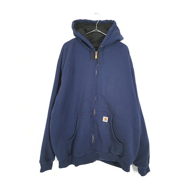 古着 90s Carhartt 裏地 サーマル ワンポイント 刺しゅう スウェット