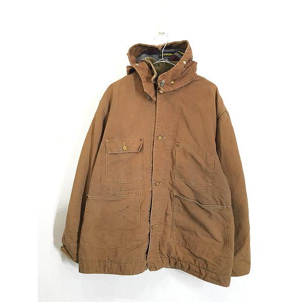 古着 40-50s Carhartt 変形ポケット ブラウン ダック ブランケット