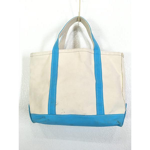 雑貨 古着 90s USA製 LL Bean 「Boat and Tote」 アイボリー×水色