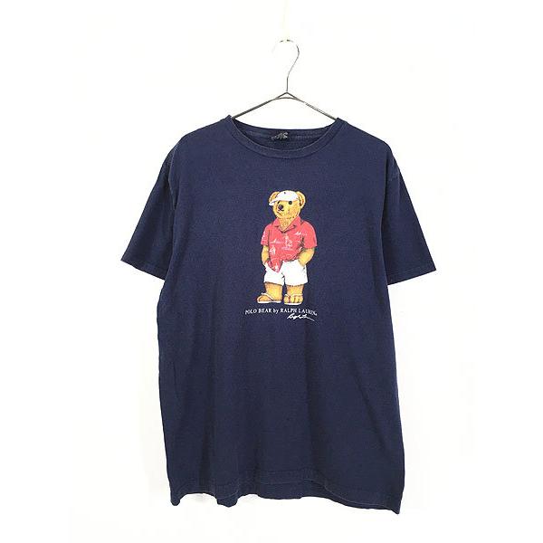 古着 90s Polo Ralph Lauren 「POLO BEAR」 アロハ ポロベア Tシャツ M