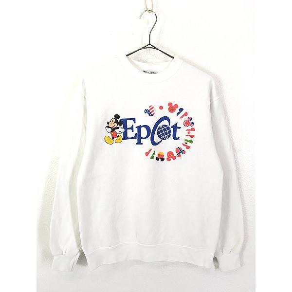 レディース 古着 90s Usa製 Disney Mickey ミッキー ディズニー Epcot スウェット トレーナー M位 古着 22lja18n 古着屋ドラセナyahoo ショップ 通販 Yahoo ショッピング