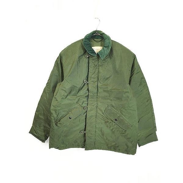 古着 70s 米軍 USN 「ECW IMPERMEABLE」 防寒 防水 ナイロン デッキ