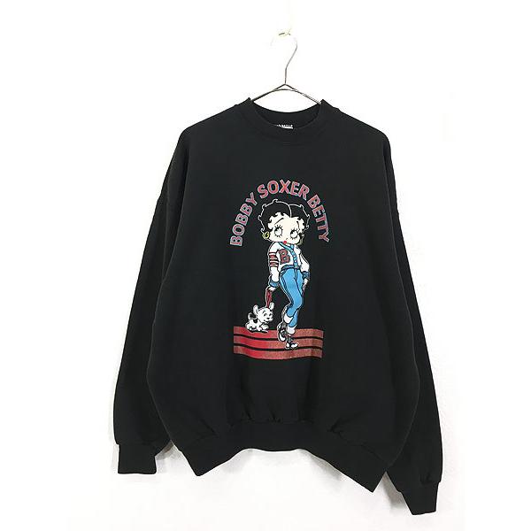 古着 90s BETTY BOOP ベティー ブープ お散歩 スウェット トレーナー
