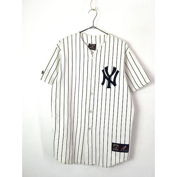 古着 90s MLB NY Yankees ヤンキース No7 「MANTLE」 ストライプ