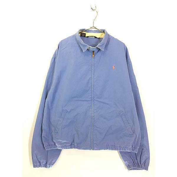古着 90s USA製 Polo Ralph Lauren スウィング トップ ジャケット 青