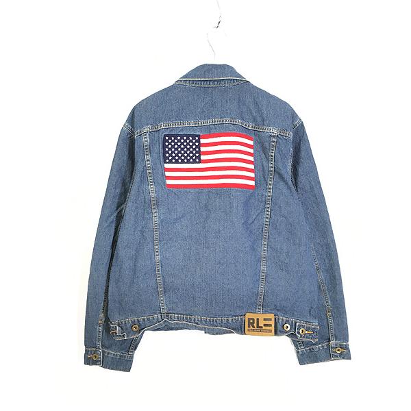 古着 POLO JEANS Ralph Lauren 星条旗 フラッグ ハンドポケット付