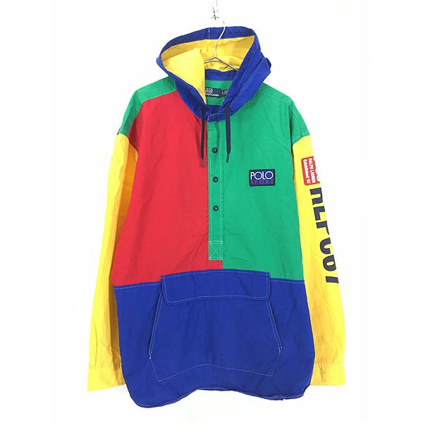 古着 Polo Ralph Lauren 「P-93」 「POLO SPORT」 パッチ カラフル 