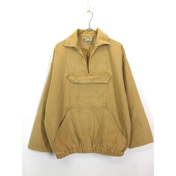 古着 70-80s Ireland製 Kinsale smocks 襟付き コットンツイル 