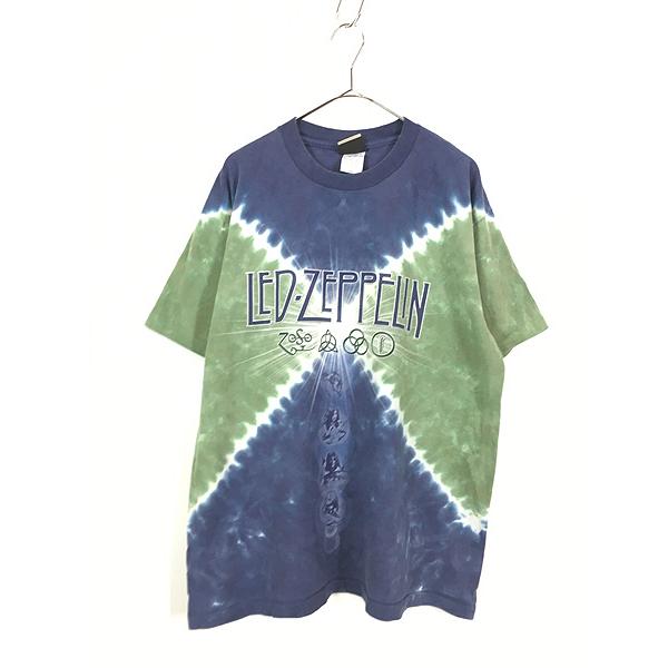 古着 00s USA製 LED ZEPPELIN 「ZOSO」 メンバー フォト タイダイ 