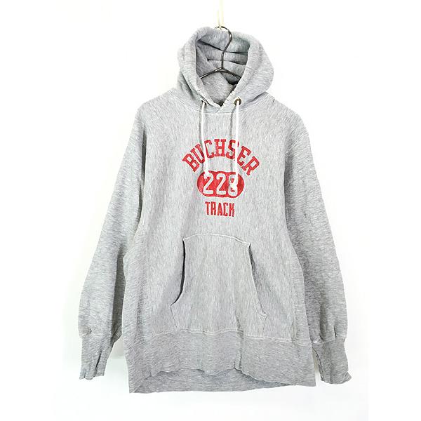 古着 70s Champion Reverse Weave 「BUCHSER」 3段 アーチ リバース 