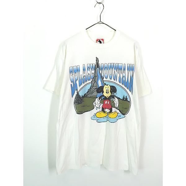古着 90s USA製 Disney Mickey ミッキー 「SPLASH MOUNTAIN 