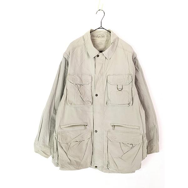 古着 80s Eddie Bauer 多ポケット 比翼 2way ハンティング 古着 80s Eddie Bauer 多ポケット 比翼 2way ハンティング