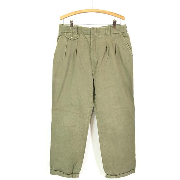 古着 80s USA製 Willis&Geiger フランネル コットン 2タック 古着 80s USA製 Willis&Geiger フランネル コットン 2タック