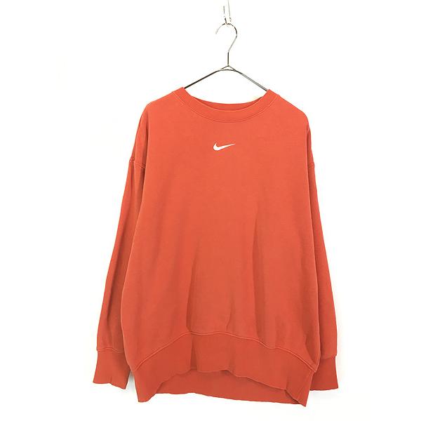 古着 NIKE センター スウォッシュ 刺しゅう スウェット トレーナー