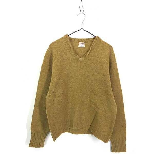 古着 60s USA製 McGREGOR 無地 ソリッド Vネック モヘア ウール 古着 60s USA製 McGREGOR 無地 ソリッド Vネック モヘア ウール