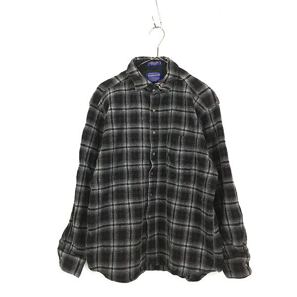 古着 00s Pendleton 「Lodge Shirt」 オンブレ シャドー チェック 