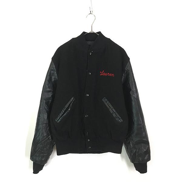 古着 80s USA製 Holloway 豪華 チェーン ステッチ フェイク 古着 80s USA製 Holloway 豪華 チェーン ステッチ フェイク