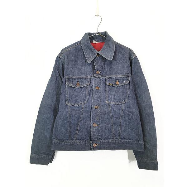 古着 60-70s Sears ROEBUCKS 格子チェック ネル ライナー 赤耳 デニム 