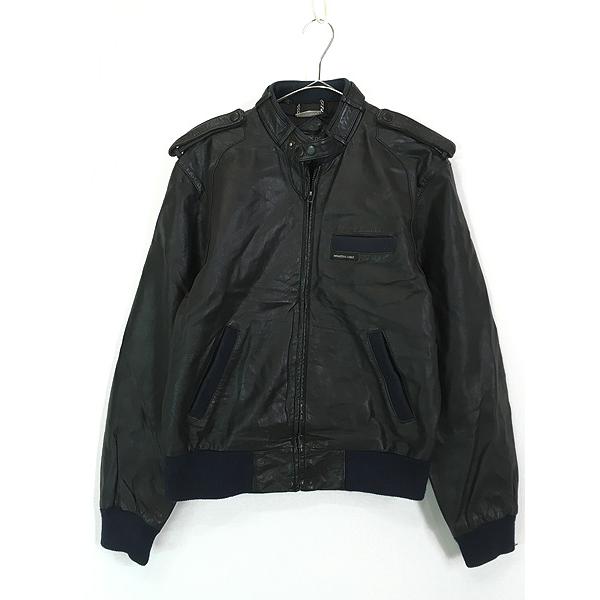 古着 80s Members Only 本革 ネイビー レザー メンバーズ オンリー 