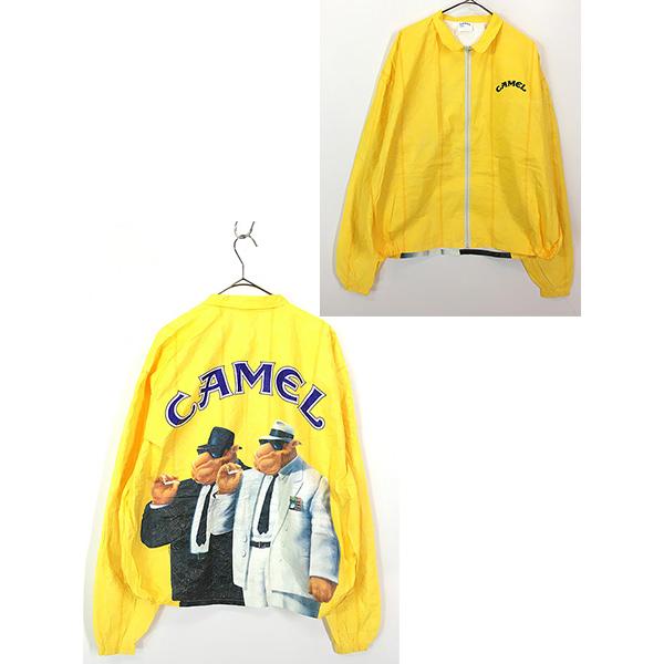 古着 90s CAMEL キャメル Tyvek素材 ペーパー ジャケット ブルゾン 紙 
