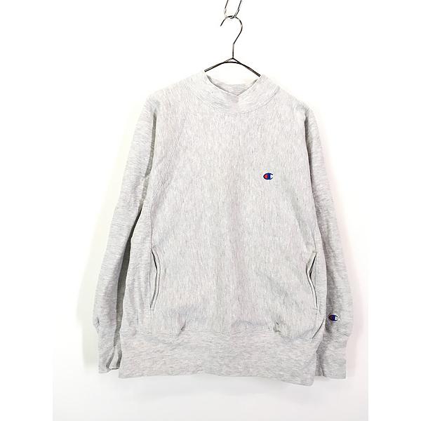 チャンピオンアメリカ製リバースウィーブモックネックポケット付きM