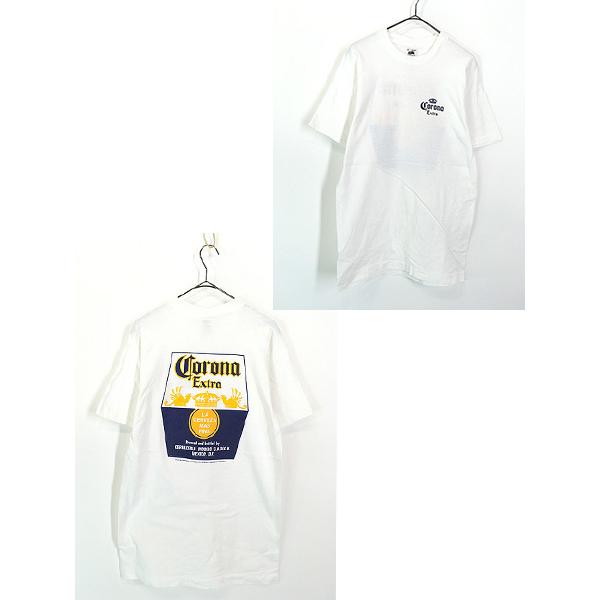 90s Corona Extra コロナビール ピンナップ 企業Tシャツ 99年 古着 90s USA製 Corona Extra コロナ ビール 企業 発泡 プリント