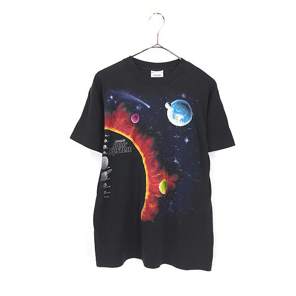 古着 90s USA製 宇宙 惑星 太陽 グラフィック アート Tシャツ S 古着 90s USA製 宇宙 惑星 太陽 グラフィック アート Tシャツ S