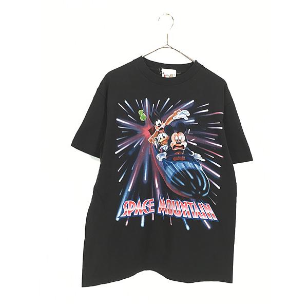 古着 90s USA製 Disney ミッキー ドナルド グーフィー 「SPACE 