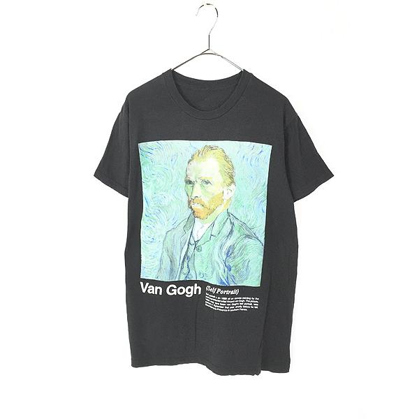 古着 Vincent Van Gogh ゴッホ 自画像 アート Tシャツ M : 古着屋 