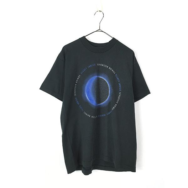 古着 90s USA製 Seventeen Rhinos 「Planet Indigo」 月 古着 90s USA製 Seventeen Rhinos 「Planet Indigo」 月