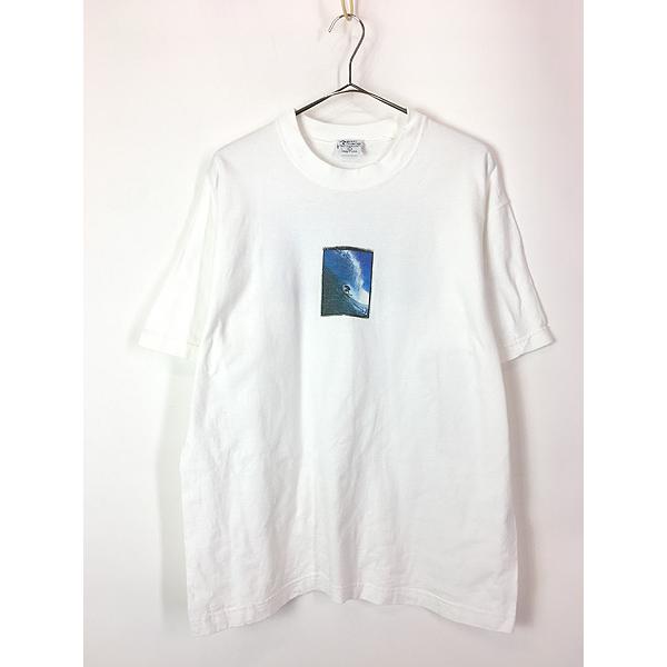 古着 90s USA製 Aaron Chang サーフィン フォト グラフィック T 古着 90s USA製 Aaron Chang サーフィン フォト グラフィック T